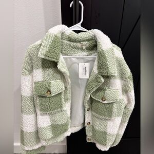 Women’s Sherpa flannel jacket